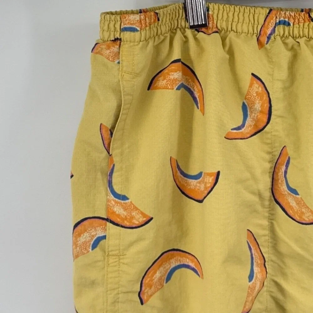 Patagonia Baggies 5 In Men XL Yellow Melon Cantaloupe Recycled Nylon Shorts